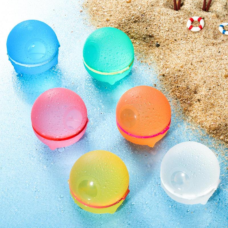 Summer Reusable Water Ball, Silicone Water Bomb with Mesh Bag, Water Balloon Toy For Pool Party, Suitable for Boys and Girls, Birthday Gift, Back To School