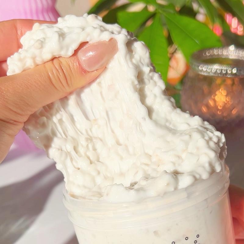 Crunching Through the Snow Slime • Interactive Slime for ASMR • Crunchy Snow Sounds • Slime Gift • Small Perlite Slime