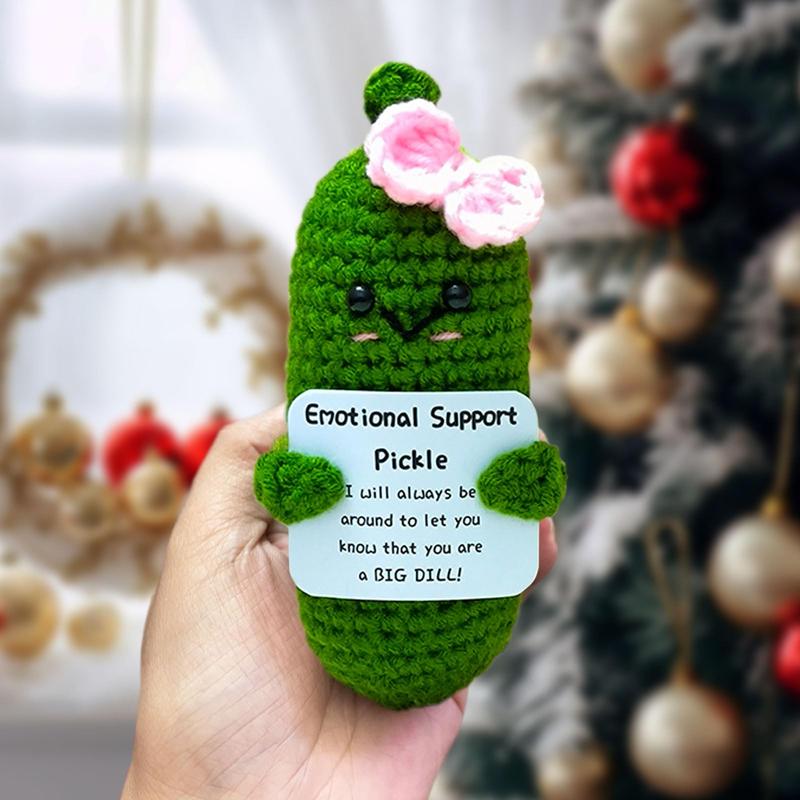 Mini Funny Emotional Support Pickle Cheer Up Gifts for Mother's Day and Women's Day