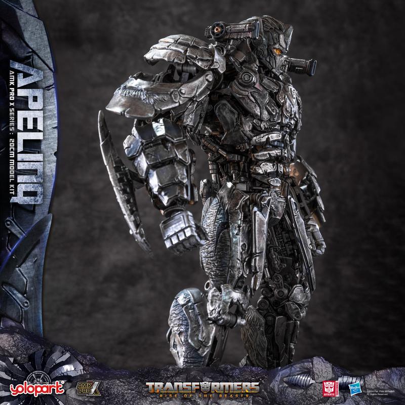 Transformers Rise of the Beasts Apelinq 20cm 7.87 Inch Pre-assembled Model Kit - YOLOPARK AMK PRO X Series, Officially Licensed by Hasbro, Non-Transformable