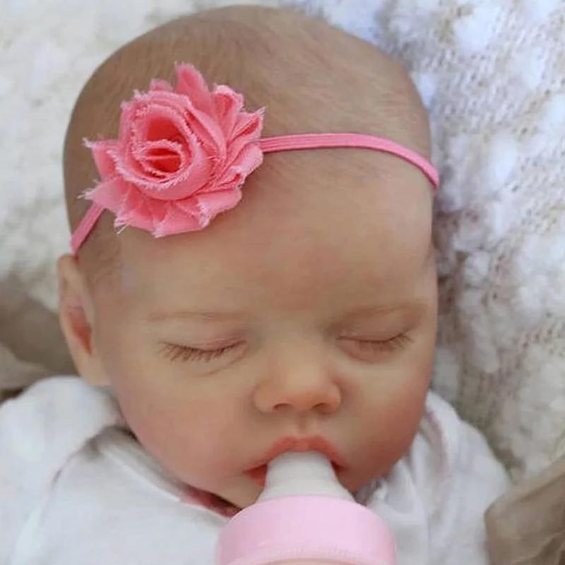 BABESIDE Lifelike Reborn Baby Dolls - 17Inch Soft Realistic-Newborn Baby Dolls with All Accessories Handmade Sleeping Babies Doll for Authentic Experience, for 3+ Years Old Girls