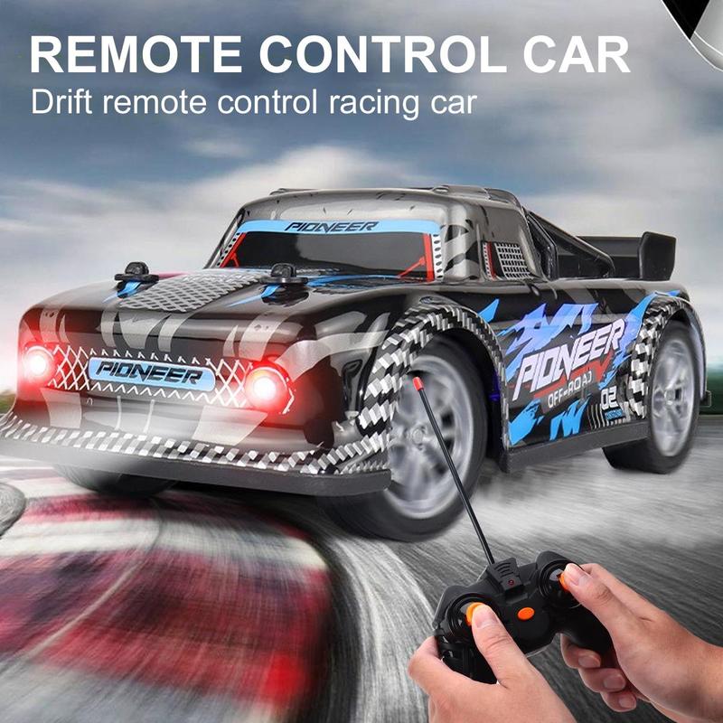 Remote Control Electric Car Toy, Dual Motor Pickup Racing Car with Forward Light, Creative Birthday Gift for Age 14+