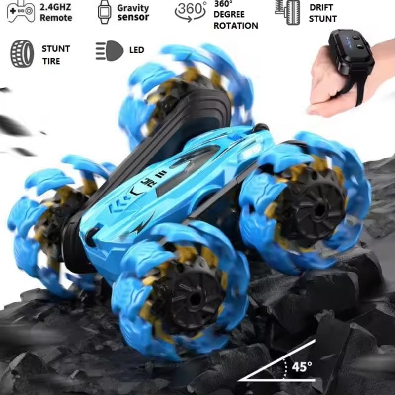 Electric Remote Control Stunt Twist Car, Crawler Car, 360 Rotating RC Crawler for Boys and Girls, Black Friday and Halloween Gifts