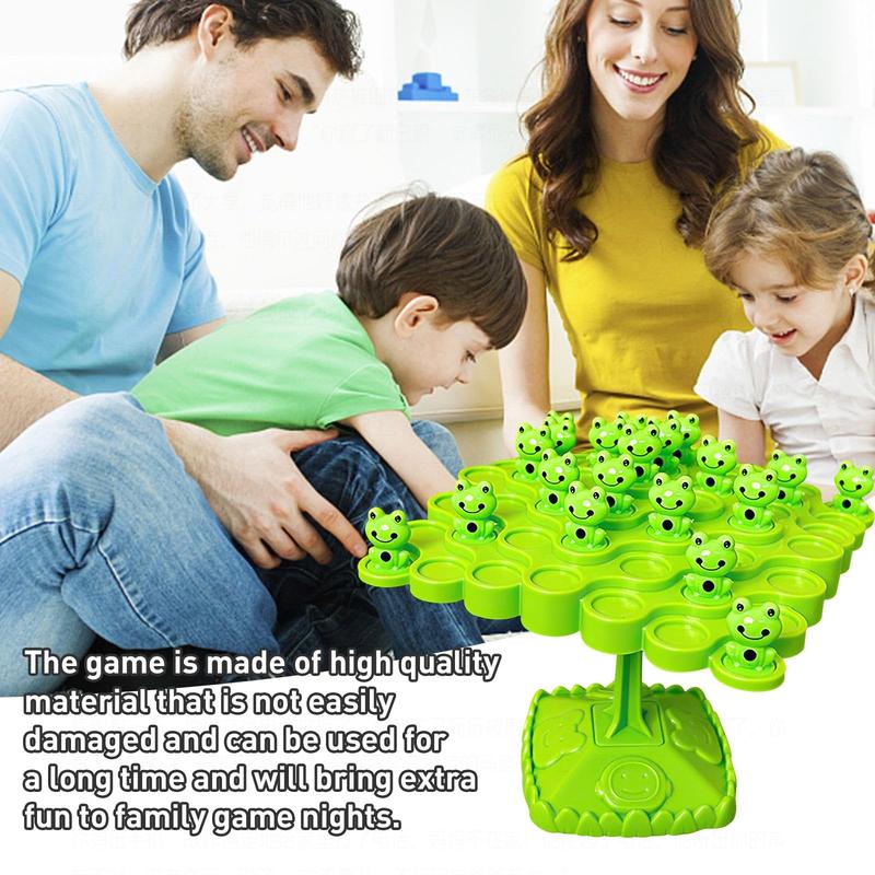 50Pcs Game Gifts,Frog Balance Game Toys,Balance Stacking Blocks Game，Perfect for Family, Parties, Travel,Boys Girls Gifts，Novelty Toy Gift for Kids or  for Montessori toys for kids 2+ year old