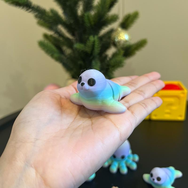 Limited Edition Mini Animals - Unique 3D Printed Articulated Figurines (Small Batch Colors)