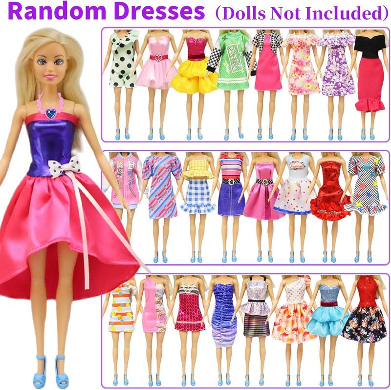 Christmas gift 86 Pcs Doll Accessories with Doll Closet Wardrobe for 11.5 Inch Doll Dress Up Set Wardrobe Handbags Dress Shoes Hangers Necklace Pet