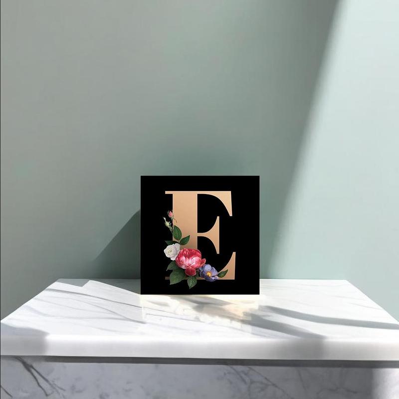 Letter E Pattern DIY Rhinestones Arts Colorful Painting Kit without Frame, 5D Painting Kit for Gift, DIY Decor Painting For Home Bedroom