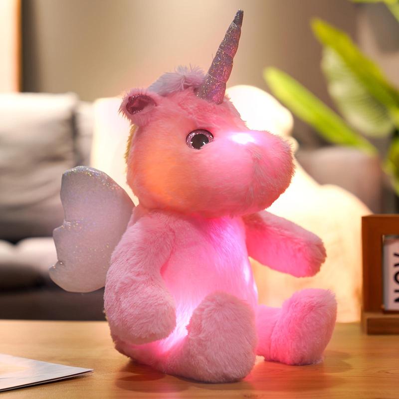 Glowing Unicorn Plush Toy, Cute Unicorn Stuffed Toy, LED Light Up Plush Toy, Birthday Gift for Girls, Home Decoration, Room Decor
