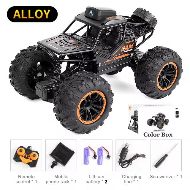 Rc Car With HD Camera FPV WIFI Machine On Remote Control Stunt 1:18 2.4G SUV Radiocontrol Climbing Toys