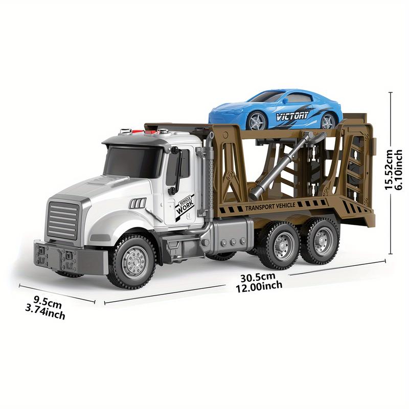 CreamKids Toy Truck, Many Parts Of The Toy Truck Are Retractable, Rotatable, Etc. The Tow Truck Can Rescue Cars Of Different Sizes