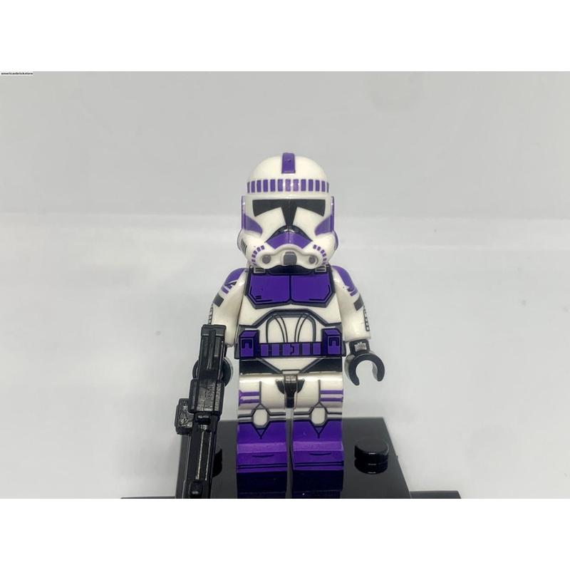 Mace Windu and 187th Legion Clone Trooper Minifigures Clone Wars Minifigures