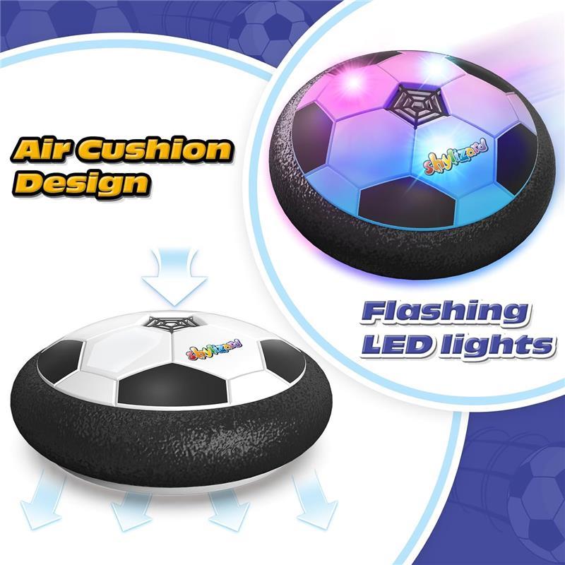 Air Power Soccer Ball for Kids with LED Light, Hover Soccer Ball for Indoor & Outdoor Play, Boys & Girls 3-8 Years Old, Fun Soccer Toys for Kids