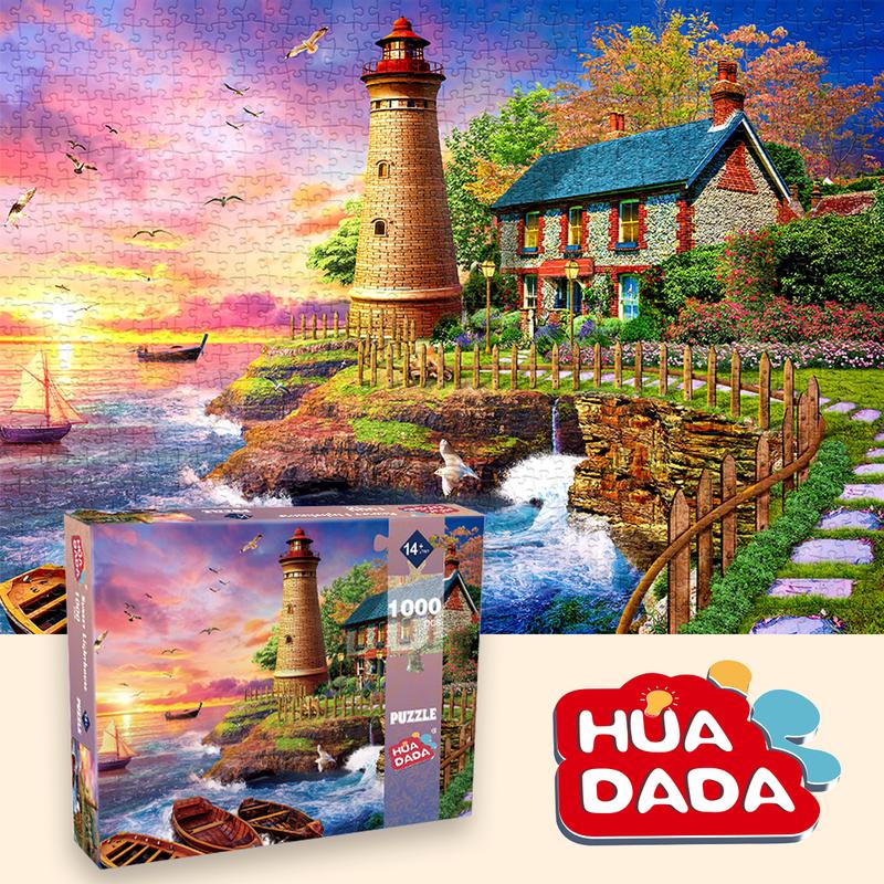 Huadada jigsaw Puzzles for Adults, 1000 pieces of home décor creative gifts, adults and children, family interactive games, parents, grandparents brainstorming