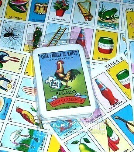 Original Don Clemente Autentica Loteria Mexican Bingo Set 20 Tablets Colorful and Educational