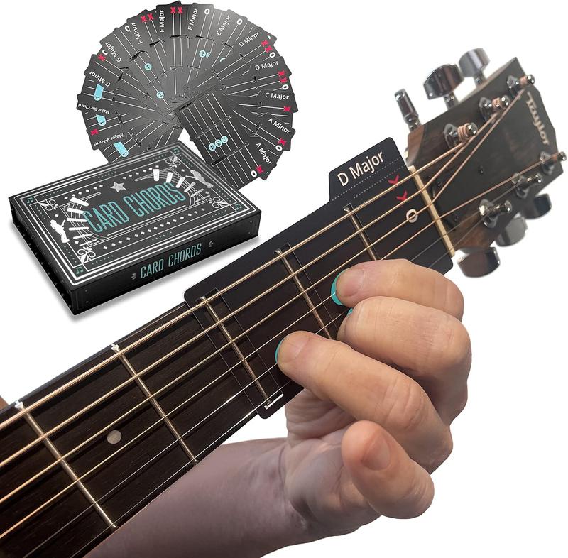 Learn to Play Guitar in Minutes | Deluxe Card Chords & Tone Pick Pack for Quick Guitar Learning