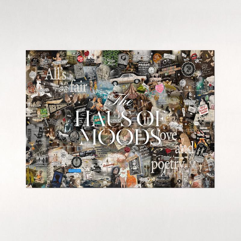 Poets Lyrics & Easter Eggs Jigsaw Puzzle 500 1000 Piece [OFFICIAL Haus of Moods PUZZLE] Eras Puzzle