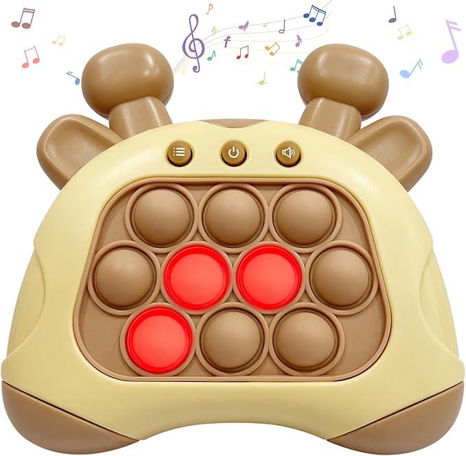 Fast Push Bubble Game, Pop Fidget Game Toys, Handheld Game Sensory Fidget Toys for Kids 6-12, Xmas Birthday Gifts for Boys Girls Teens