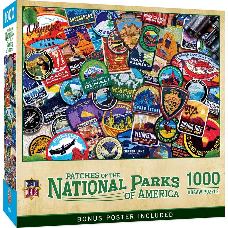 MasterPieces - Patches of the National Parks 1000 Piece Jigsaw Puzzle