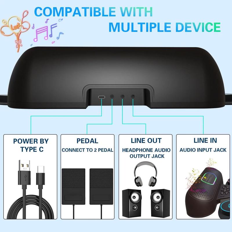Electronic Drum Set for Kids Adults,9 Pads Portable MIDI Roll-up Drum Kit with Dual Speakers   Headset Jack   Drumsticks   Foot Pedals,for Beginners