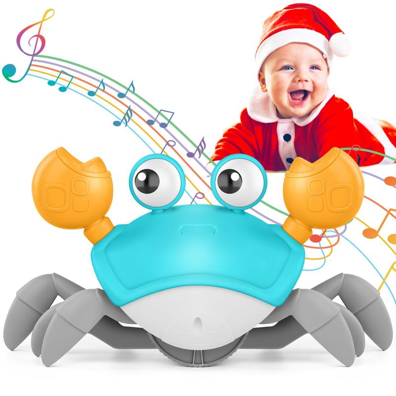 Electric induction crab toy, automatic obstacle avoidance crawling toy, simulated crab toy, children's sound and light dynamic crab toy