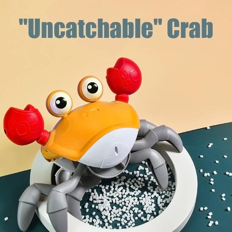 Electric induction crab toy, automatic obstacle avoidance crawling toy, simulated crab toy, children's sound and light dynamic crab toy