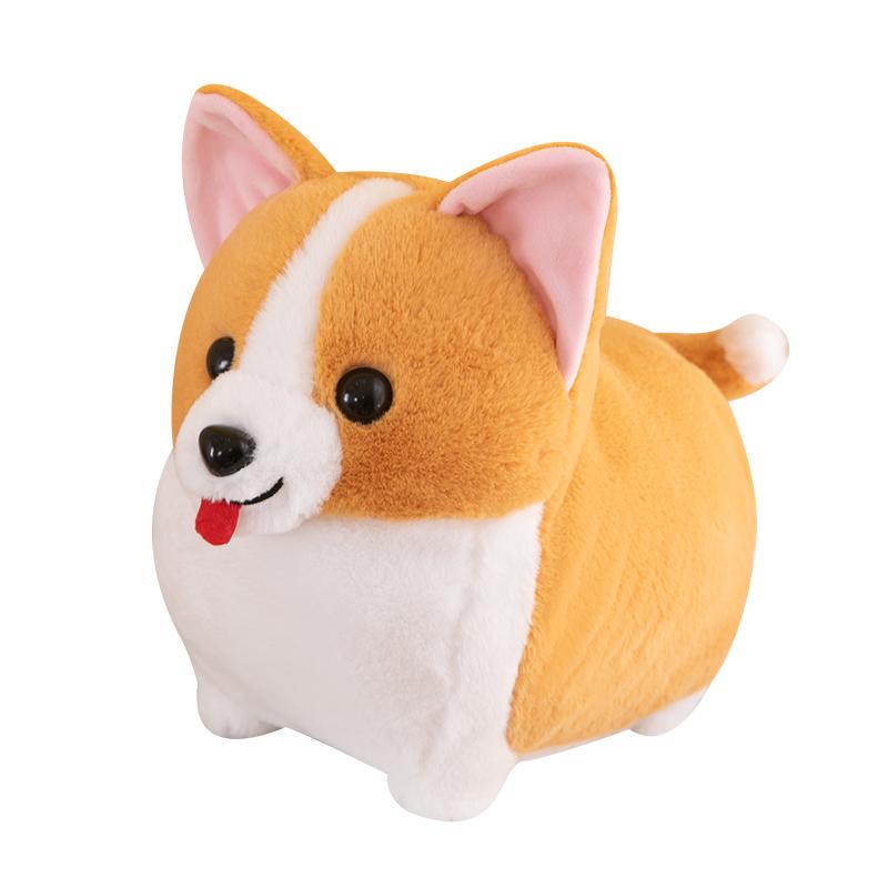 9.84-inch cute simulation corgi doll stuffed animal plush toy cartoon decoration birthday gift & holiday gift