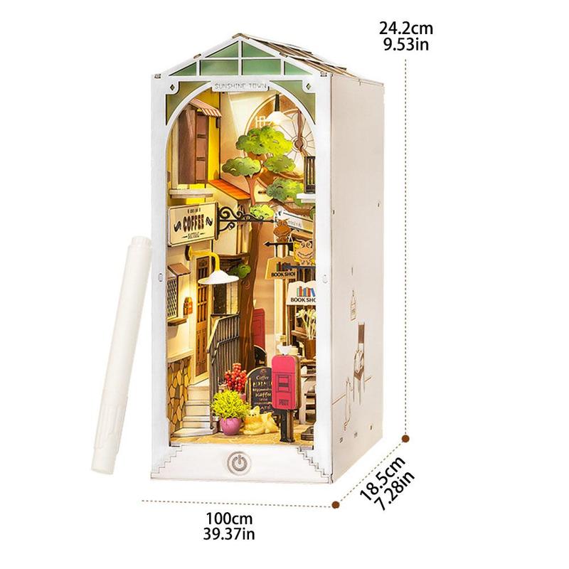 DIY Wooden DIY Miniature House Kit Kit, DIY House Decoration with Light, Educational Assembly Kit, Creative Gift for Teenager and Teenager