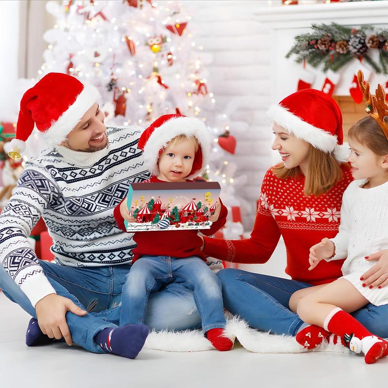 Christmas Countdown Advent Calendar 2024 with 24 Brain Teasers - Fun Holiday Gift