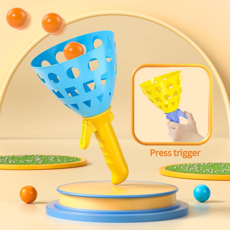 Pop Pass Catch Ball Game with 4 Catch Toys Baskets and 20 Balls, Beach Toys Backyard Outdoor Indoor Game   Adults Family Christmas Easter Gifts