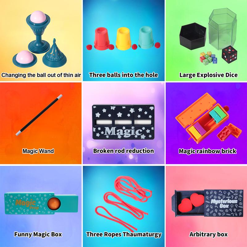 Magic Set - Magic Tricks Kit for Kids Ages 6-12 with Step-by-Step Instructions - Toy Gifts for Girls and Boys Beginners