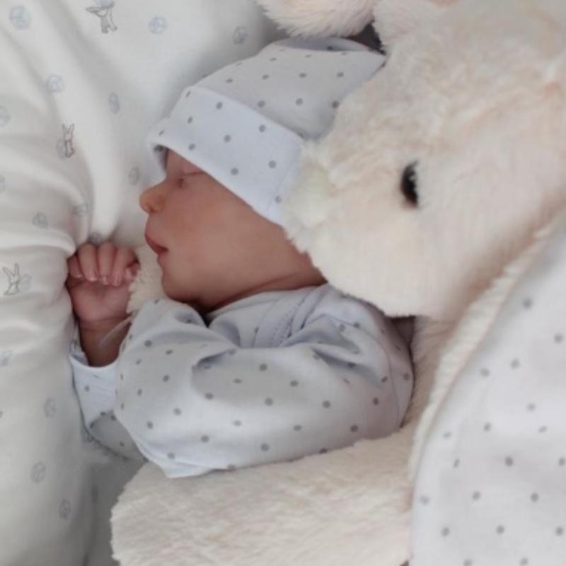 Realistic Reborn Doll, Cute Newborn Doll with 3D-painting Skin and Visible Veins & Accessories, Birthday Gift for Child, Christmas Stocking Filler