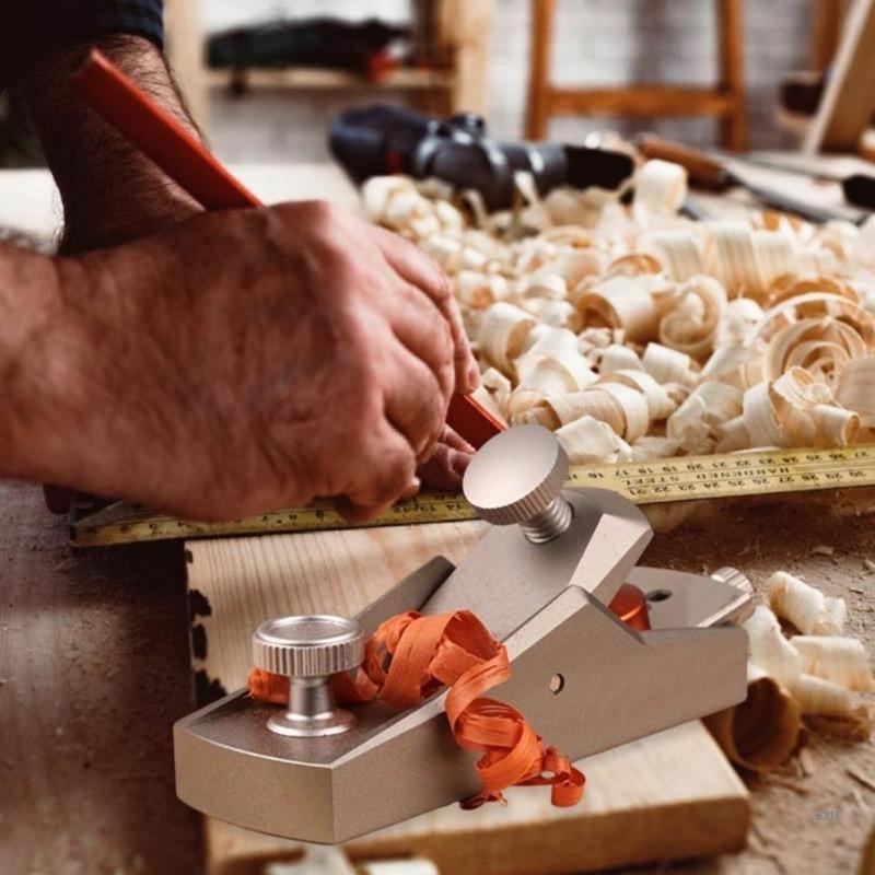 Mini Aluminum Alloy Manual Plane, 1 Count Handheld Woodworking Plane, DIY Woodworking Tool, European Plane, Bottom Edge Woodworking Tool