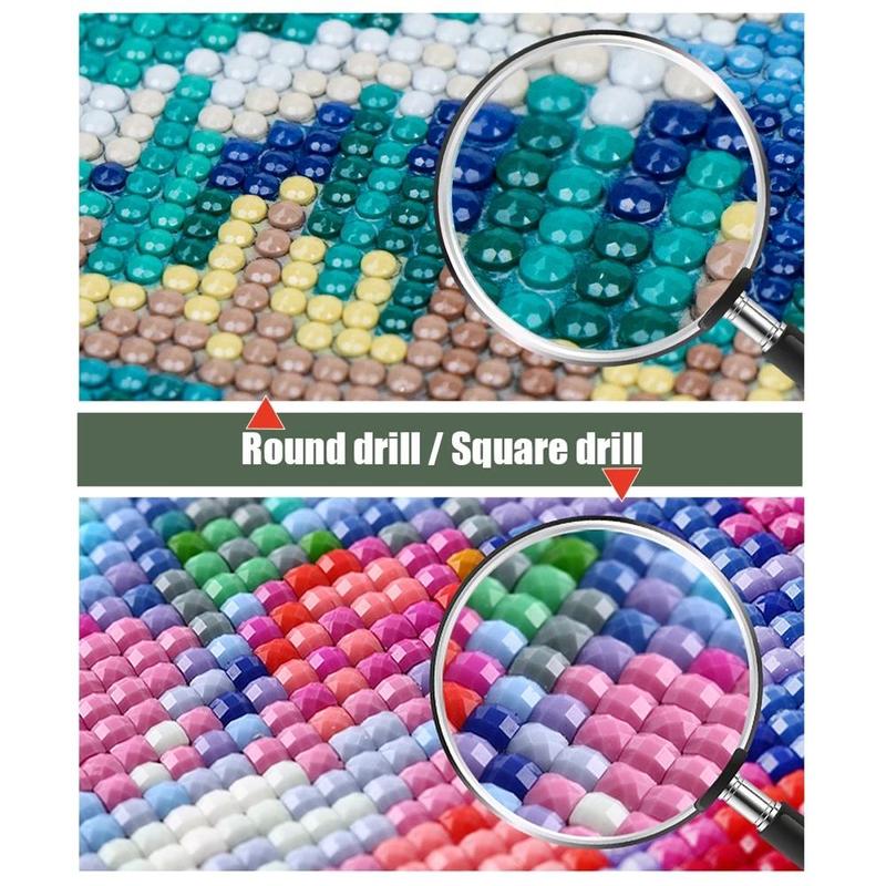 Butterfly Design Diamond Art Painting Kit, DIY 5D Diamond Art Painting Kit, Wall Art Decor for Home Living Room Bedroom, Christmas Gift