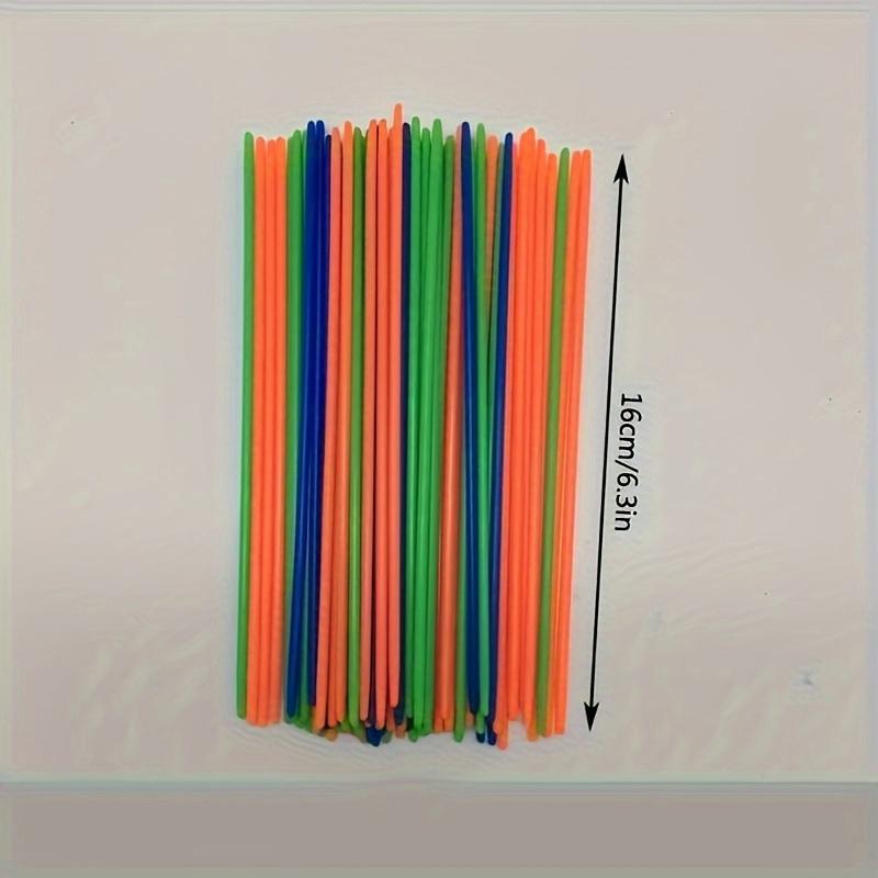 100 pieces pick up stick Pick up toy Classic Pick up stick Colorful plastic pick up stick Small stick Pick up stick Classic game suitable for family entertainment games