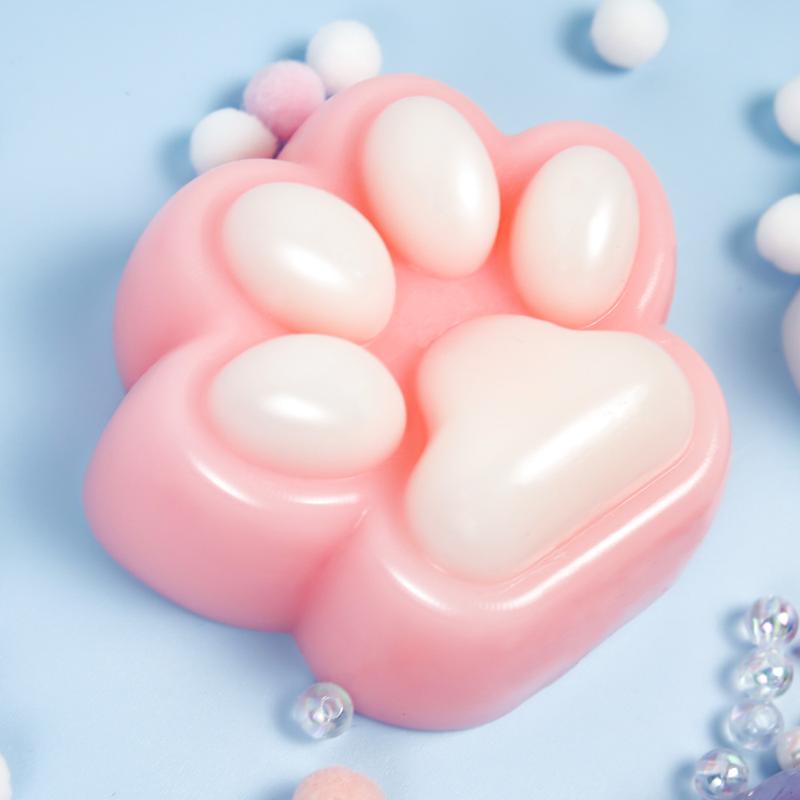 2025 Ultra Soft Sticky Catpaw Squishy Hand Made Cat Paws Squeezze Toys Stress Relief Toys Taba squishy Reliever for adult or kids cube toy