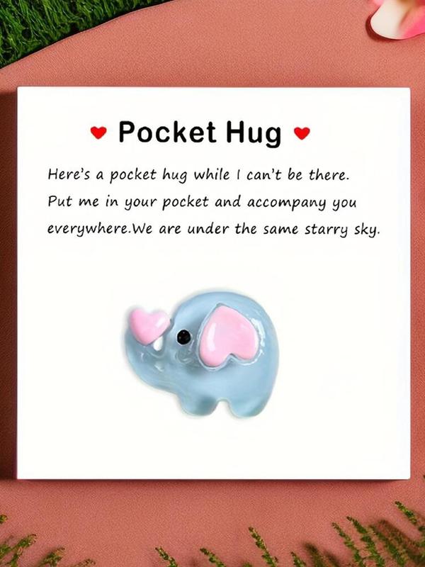 Cute Elephant & Heart Design Resin Pendant, Novelty DIY Making Supplies for Bracelet, Necklace, DIY Jewelry Making Accessories