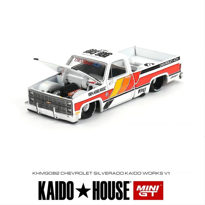 Mini GT x Kaido House 1:64 Chevrolet Silverado KAIDO WORKS V1 Pickup - KHMG082