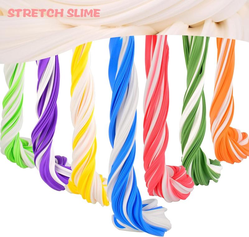 Christmas gift 7 Pack Butter Slime Kit for Girls,Rainbow Slime Kits, Non-Sticky and Soft Slime for Boys, Scented Slime Party Favors, Birthday Gift, Stress Relief Toy for Kids.