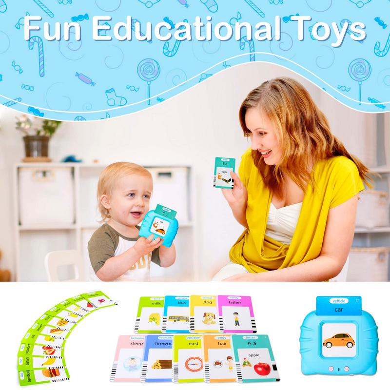 510 Talking Flash Cards for Kids 3-5, Montessori Learning