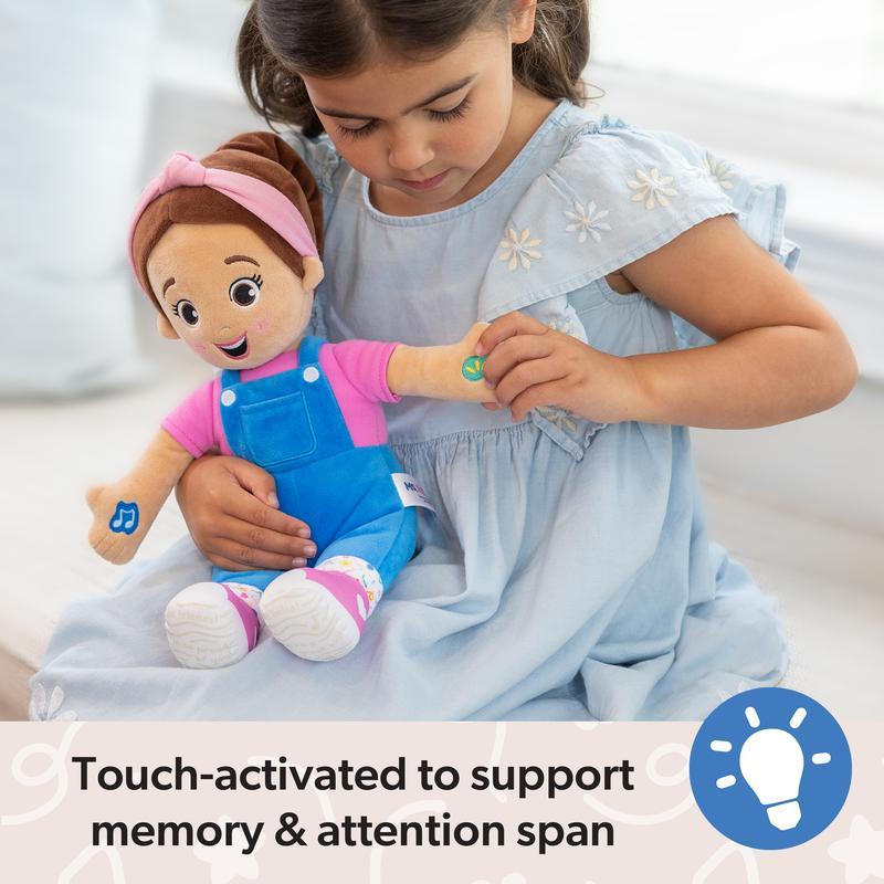 Ms Rachel Doll Talks and Sings, 12 Inch Interactive Musical Toy with 20+ Songs and Phrases, Kids Toy Gift for Boys and Girls Ages 6 Months to 3+