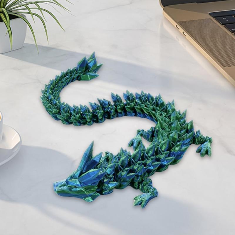 3D Printed Dragon Egg, Mysterious Crystal Dragon Egg Toy Surprise, Articulated Crystal Dragon Egg with Dragon Inside, Toy Gift for Kids Boys Girls