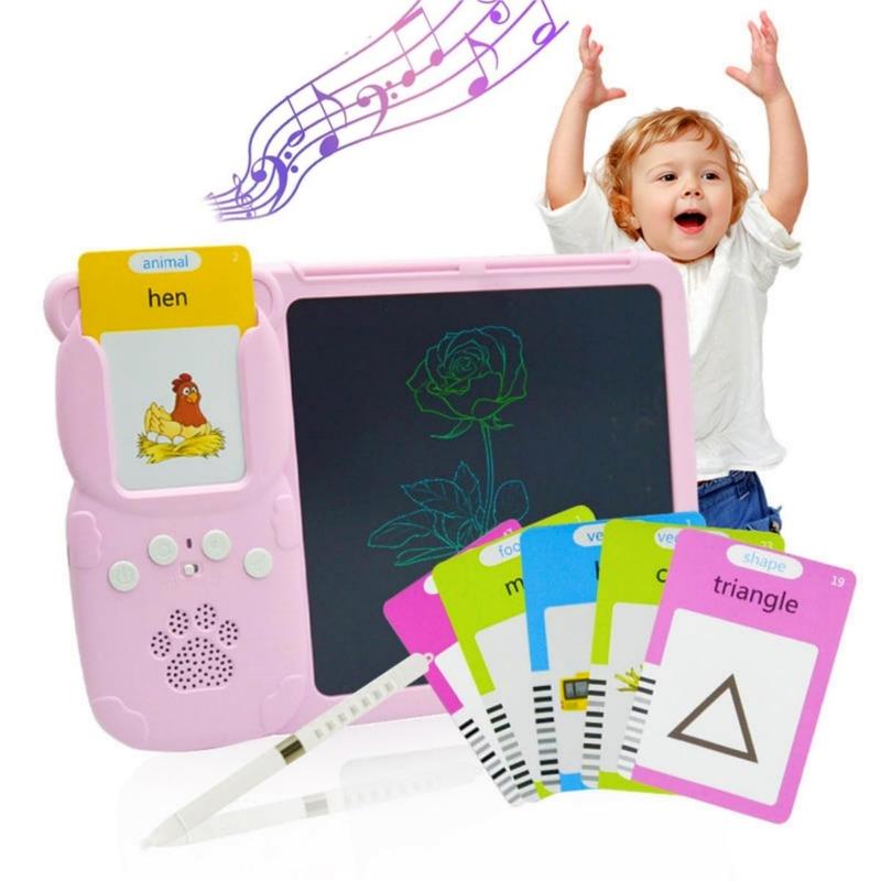 510 Words Alphabet Bilingual Talking Flash Cards for 3-8 YearsToddlers. Pocket Speech BuddyTherapy AutismToys,  EducationalLearing InteractiveToy for Boys GirlsKids Gifts Blue,Clipboard, early learning machine，Drawing LCD  board.